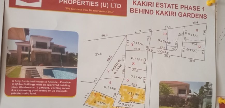 Land for sale in Kakiiri Gardens at 25 million